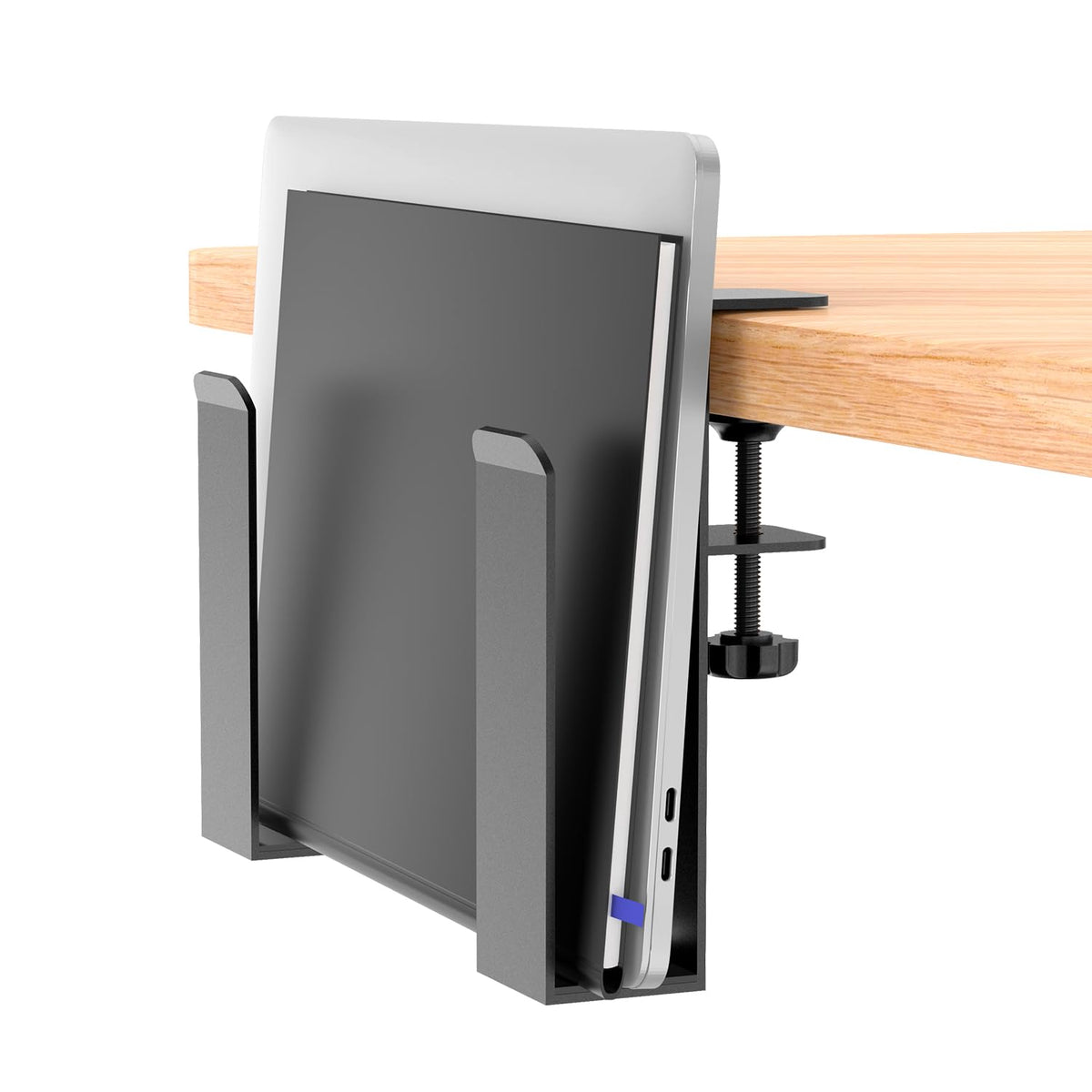 WYYHAA adjustable side laptop mount on desk edge saves space and improves airflow