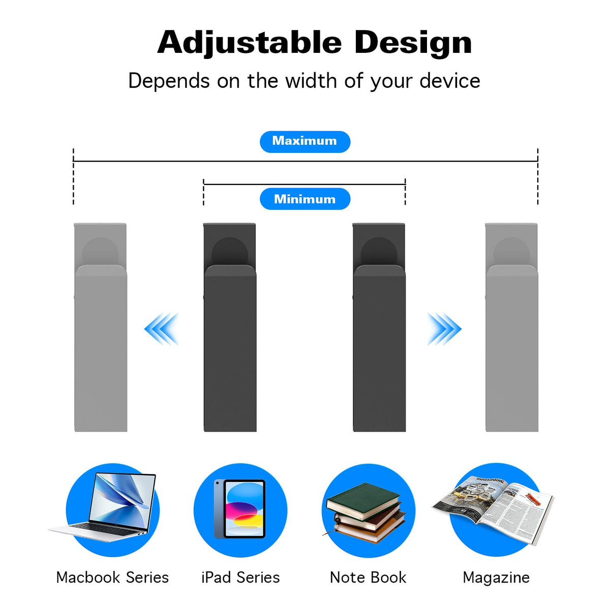 WYYHAA vertical storage keeps laptops organized and frees desktop space