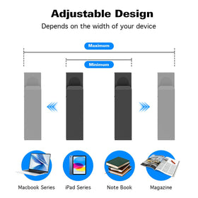 WYYHAA vertical storage keeps laptops organized and frees desktop space