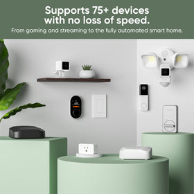 Wyze AXE5400 app control panel highlights parental controls and device management.