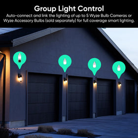 WYZE bulb cam next to hand showing physical size and easy installation