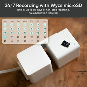 WYZE Cam Pan v3 size comparison with hand showing compact design and easy placement
