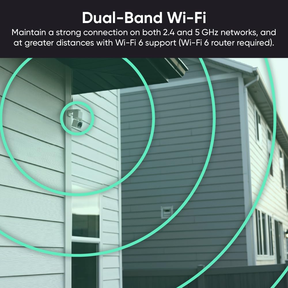 WYZE Cam Pan v4 next to common items to show compact size and discreet security