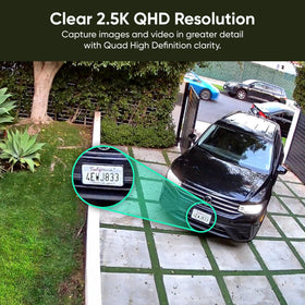 WYZE close-up of lens and sensor highlighting enhanced 2.5K image quality