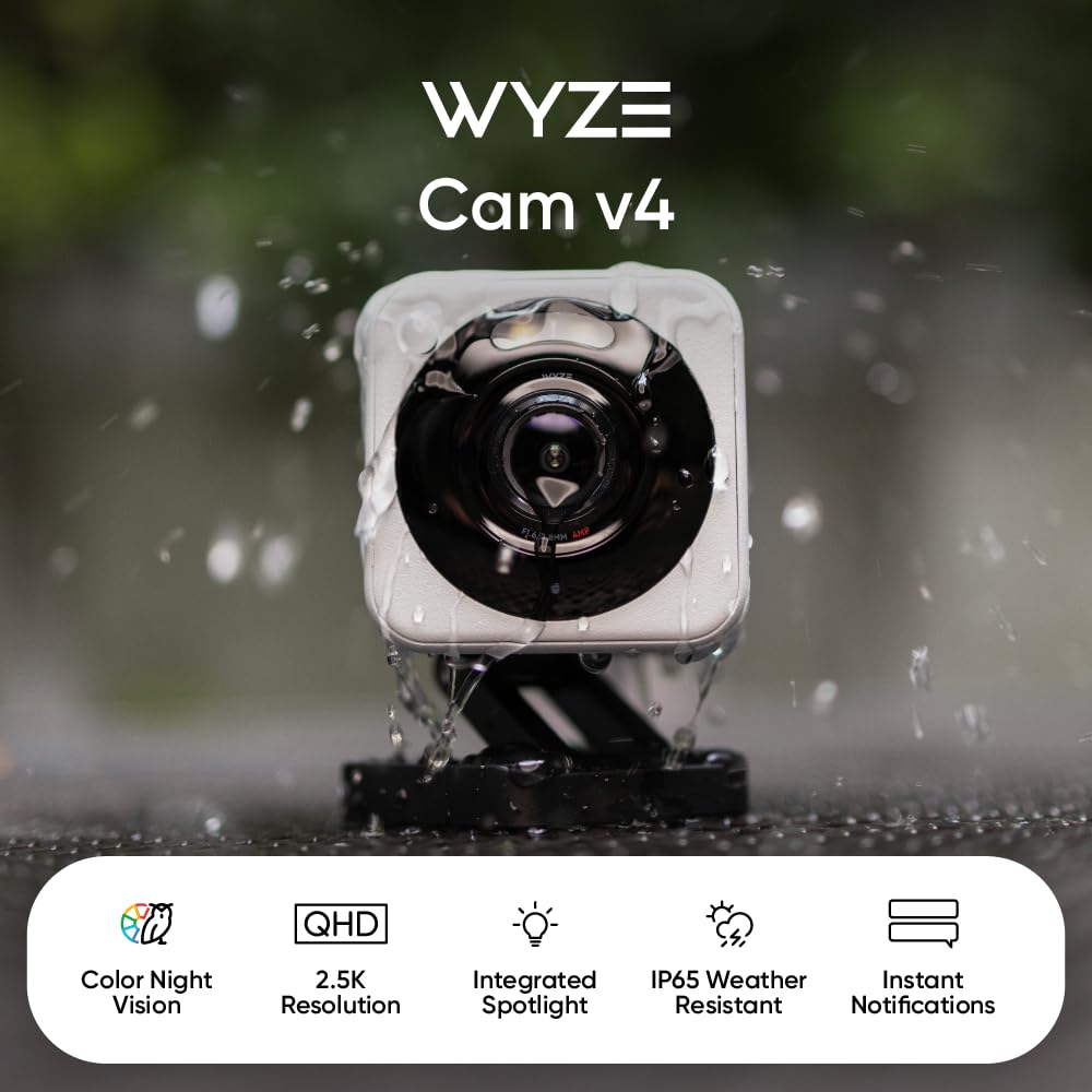 WYZE side profile and mount demonstrating flexible installation and angle benefits