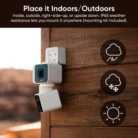 WYZE back panel showing ports and microSD slot for local recording benefit