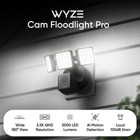 Wyze Floodlight Pro delivers 2K HD with color night vision for clear footage