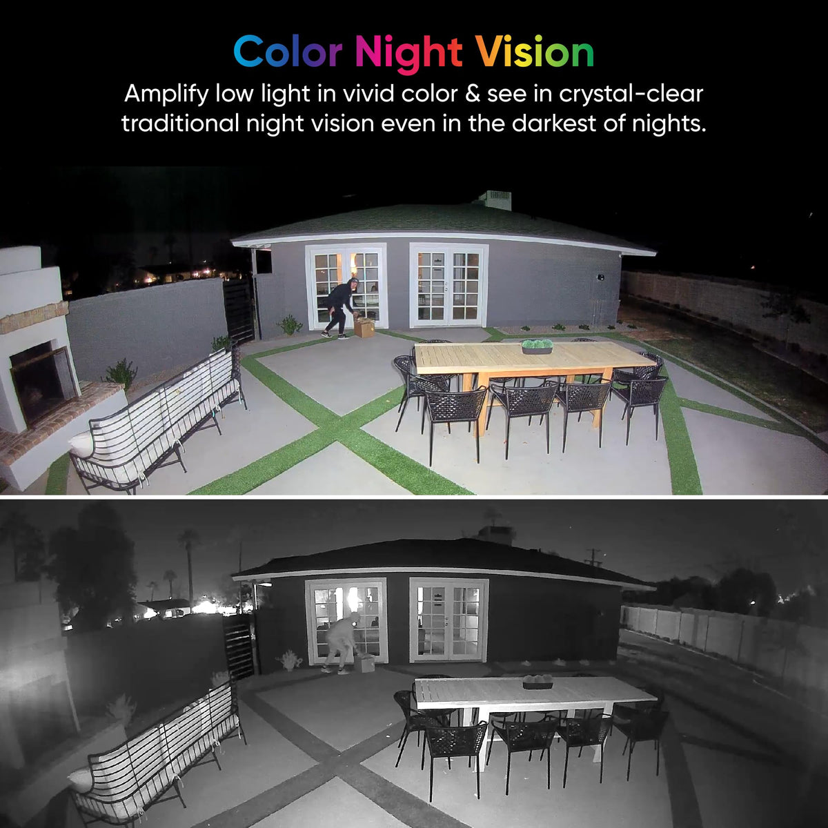 WYZE Floodlight Camera v2 two-way talk with 105dB siren deters intruders