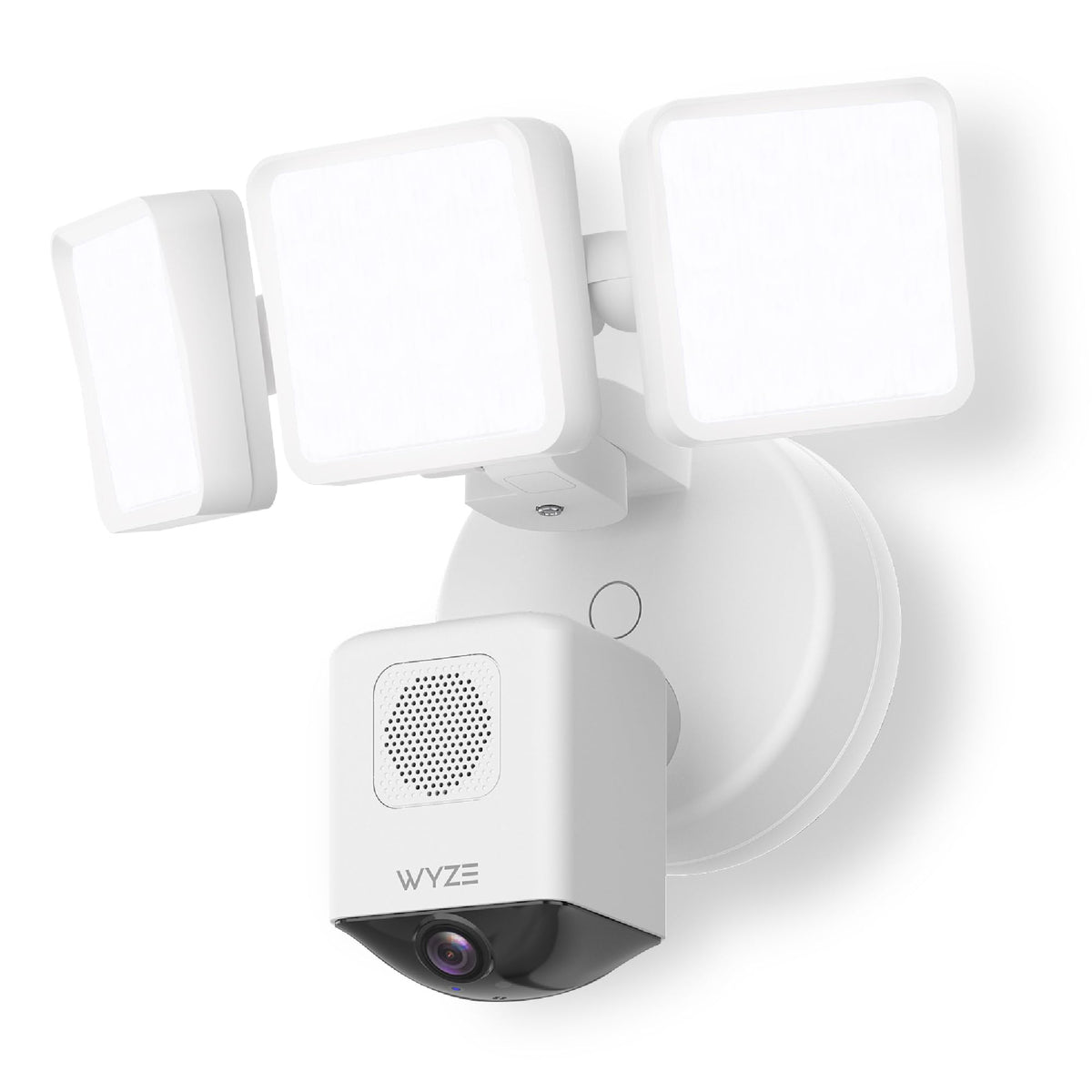 WYZE Floodlight Pro 180° view for full outdoor coverage and deterrence
