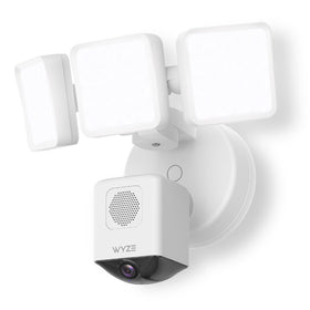 WYZE Floodlight Pro 180° view for full outdoor coverage and deterrence