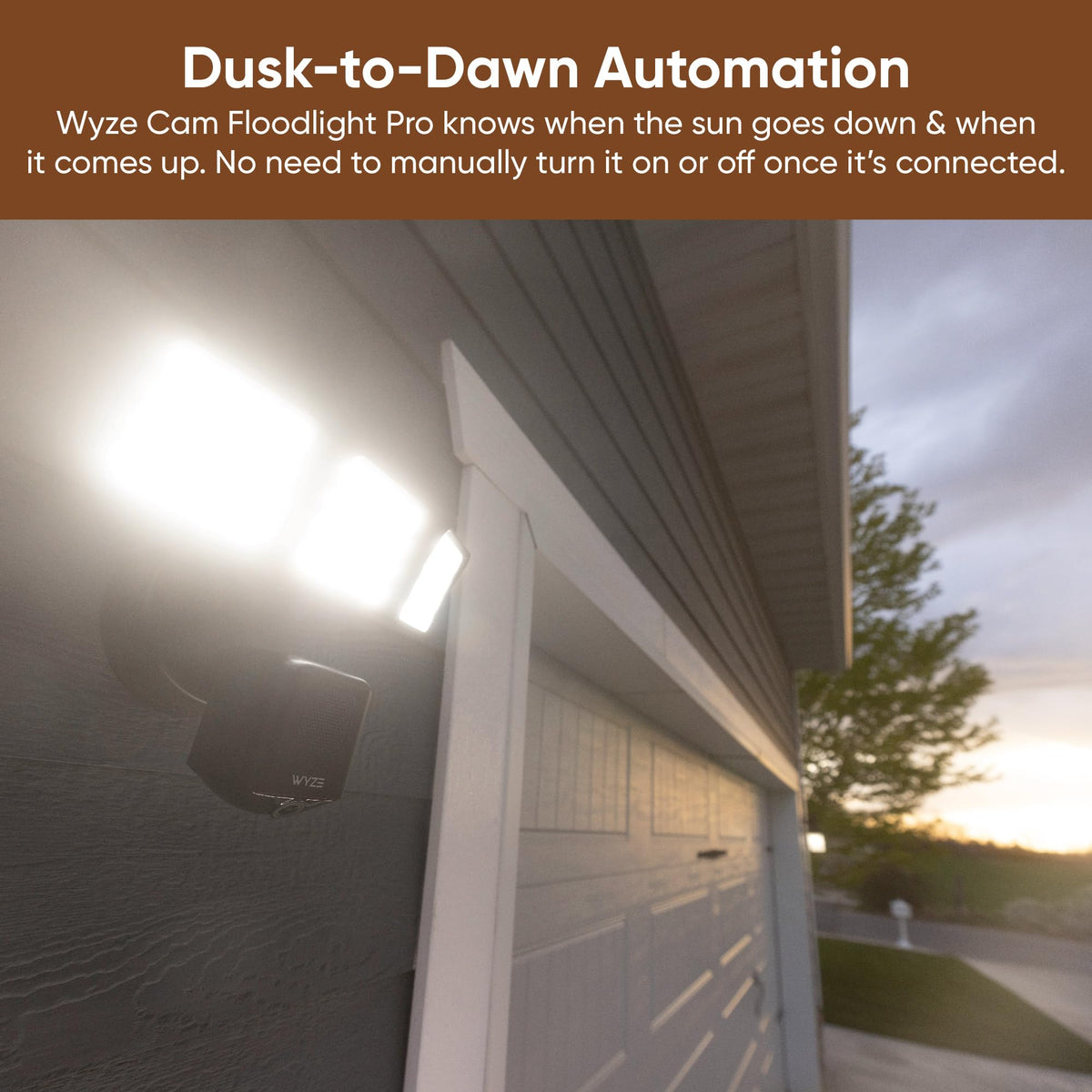 WYZE Floodlight Pro wired outdoor installation for reliable power