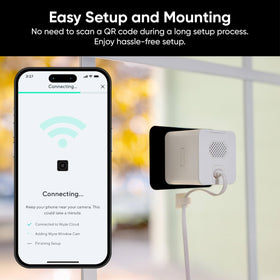 Wyze microSD slot close-up showing local 24/7 recording capability without subscription