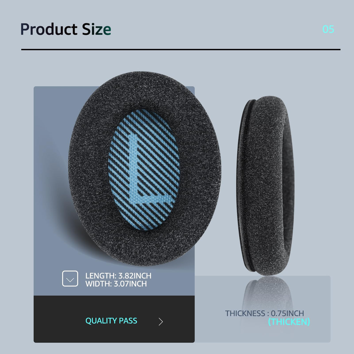 Wzsipod Bose AE2i/AE2w around-ear pads for daily comfort.