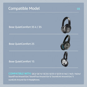 Wzsipod cooling gel ear pad for QuietComfort QC35 II enhances long-session comfort.