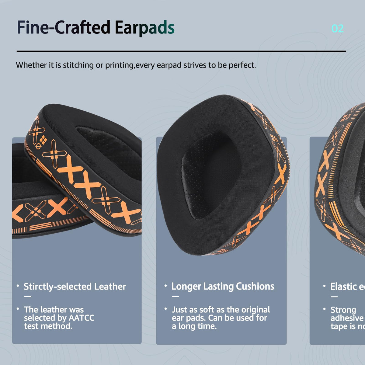 Wzsipod Frozen earpad for Corsair Void Pro Wired featuring snug endurance and soft touch