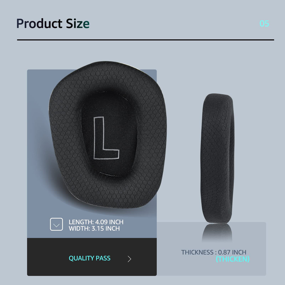 Wzsipod replacement pads maintain sound balance on G733