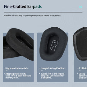 Durable stitching on Wzsipod G733 ear pads designed for daily use