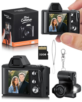 WZVZ mini keychain camera with compact design for on-the-go moments.