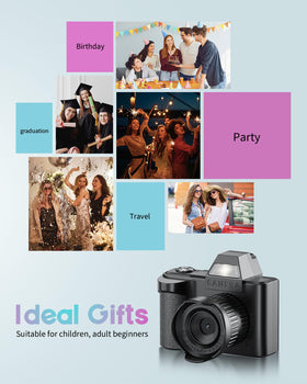 WZVZ mini keychain camera gift-ready packaging for young creators.