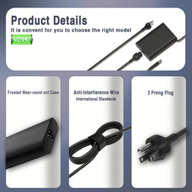 WZXHU 65W charger compatible with Dell E-series for everyday use