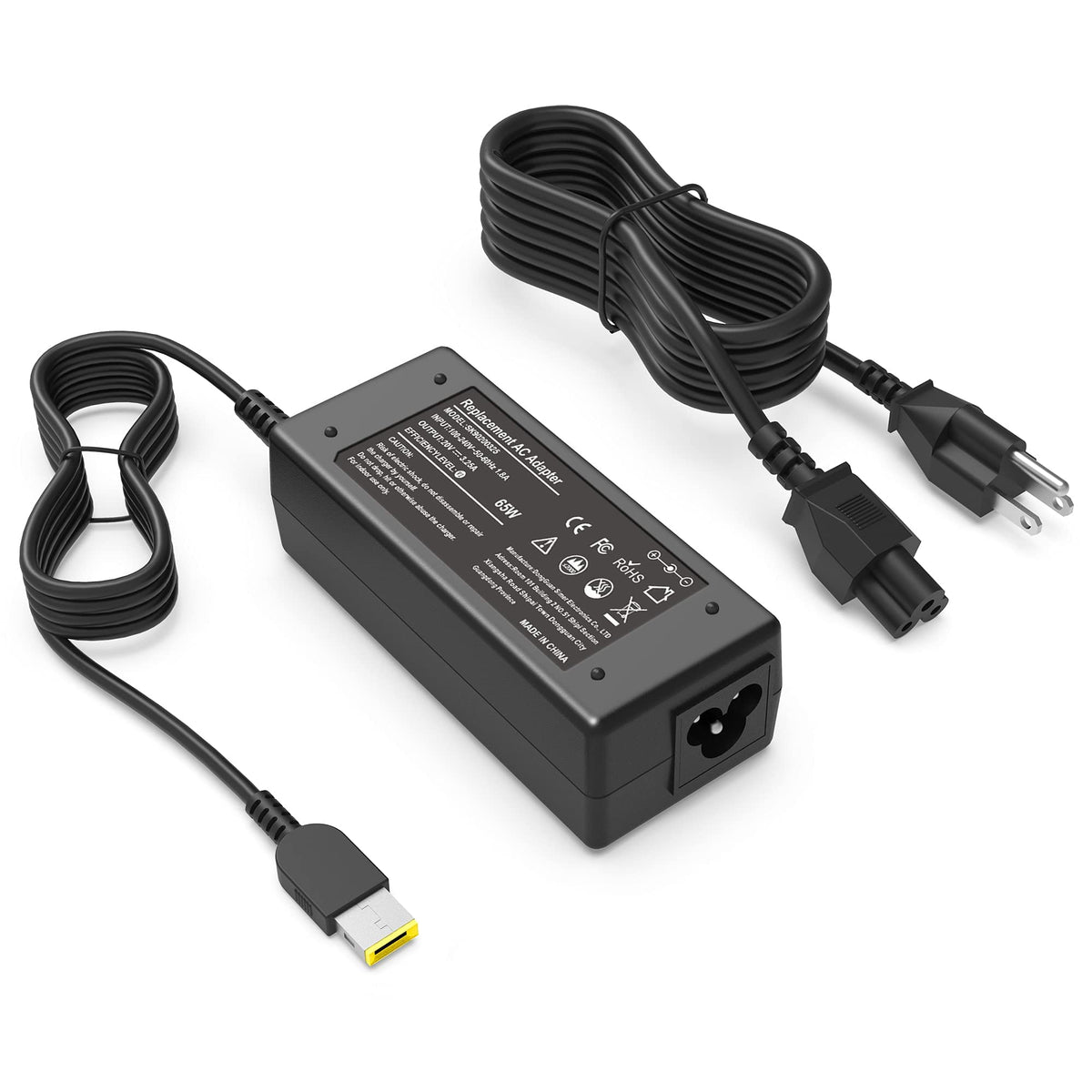 WZXHU 65W slim-tip charger, compact for travel and daily use.