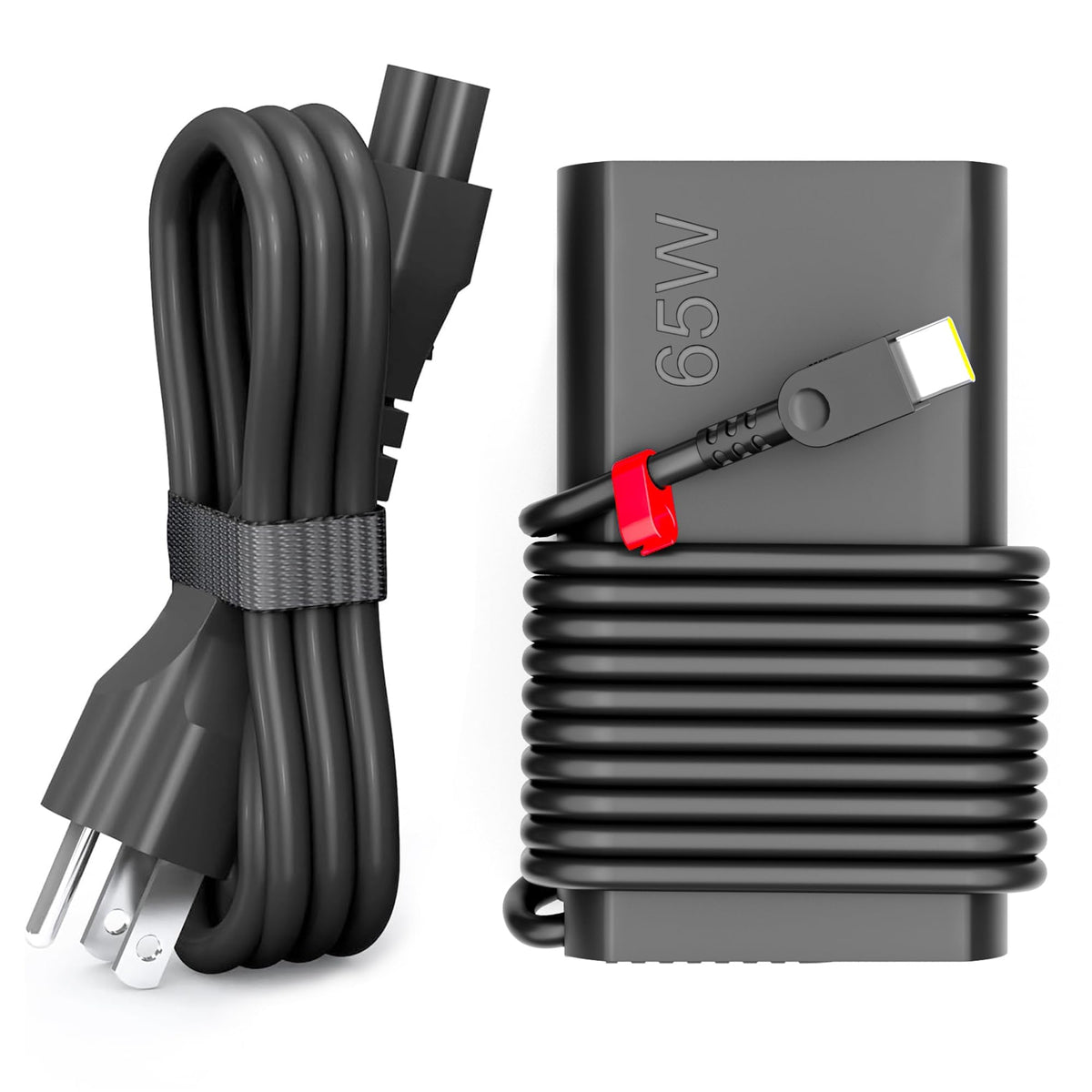 WZXHU 65W slim USB-C laptop charger, portable and fast charging for on-the-go use