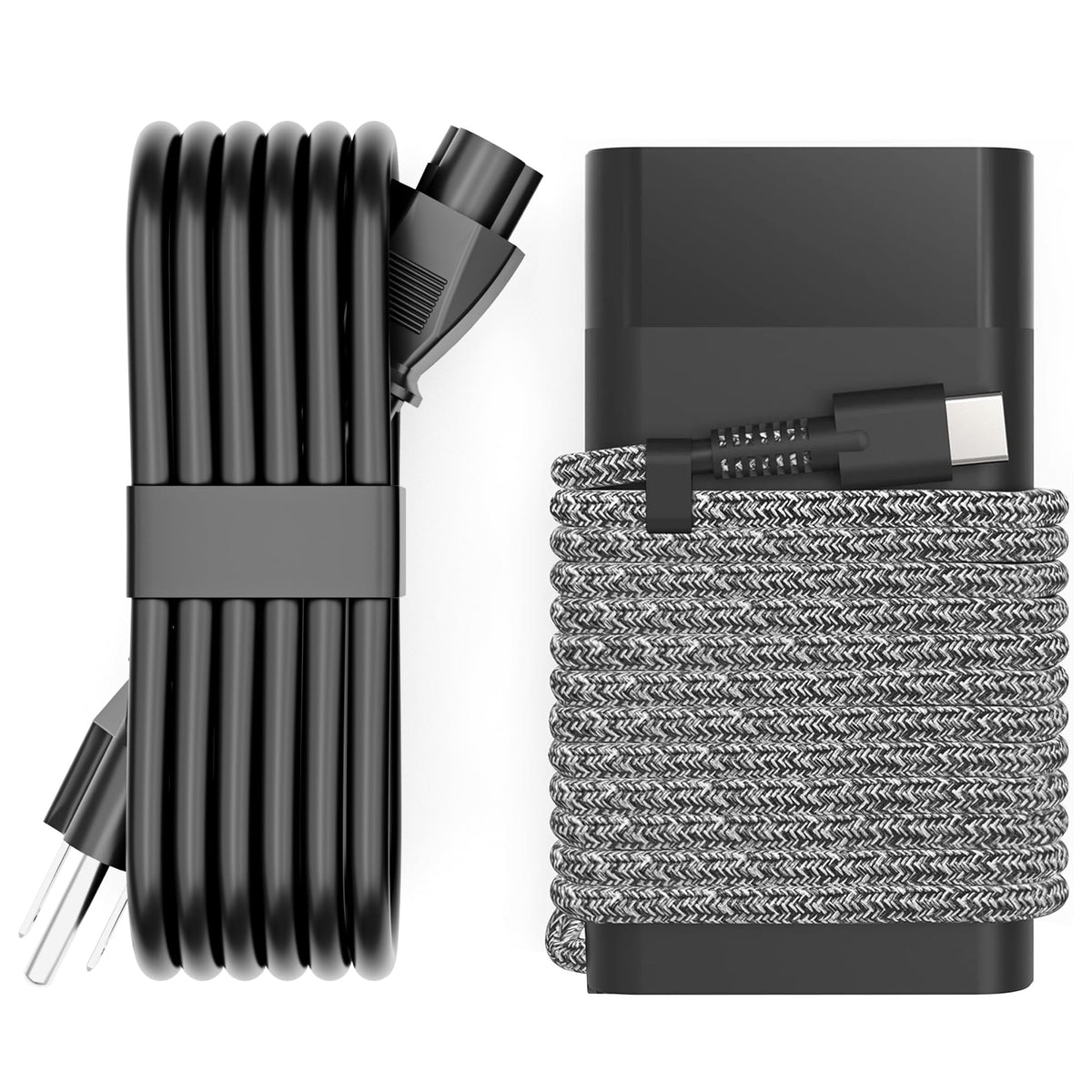 WZXHU 90W USB-C power adapter front view ready for HP laptops.