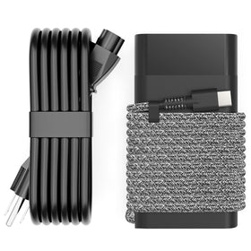 WZXHU 90W USB-C power adapter front view ready for HP laptops.