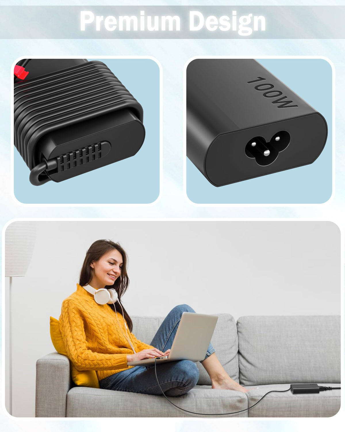 WZXHU in use charging laptop showing fast charging capability during work