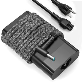WZXHU Slim 65W charger front view highlighting compact design and HP compatibility