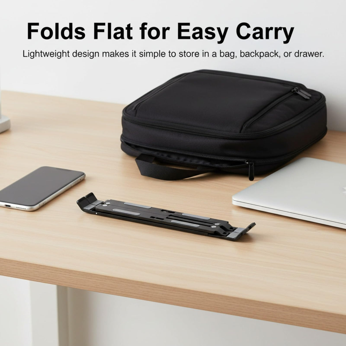WZZHHJ foldable laptop stand durable aluminum alloy for reliable support.