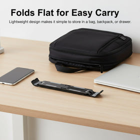WZZHHJ foldable laptop stand durable aluminum alloy for reliable support.