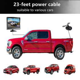 X W EI UNION monitor installed on vehicle dash improving reverse visibility