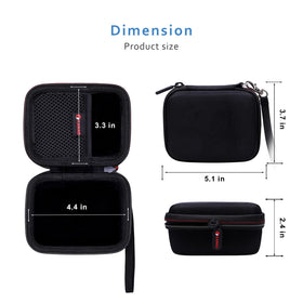 XANAD case clipped to backpack demonstrating convenient hands-free carrying