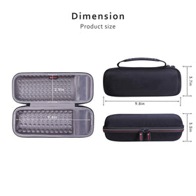 XANAD case for JBL Flip interior compartment keeps accessories organized during trips