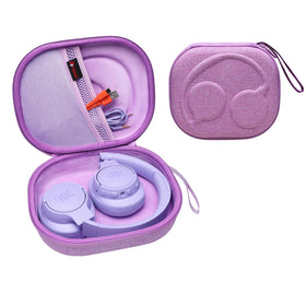 XANAD hard case for JBL Live 770NC – inside view with organized headphone and cable storage