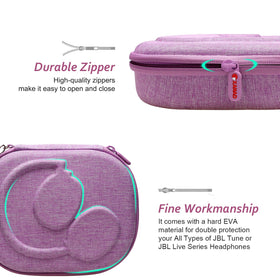 XANAD hard case with sturdy handle – easy carrying for JBL headphones
