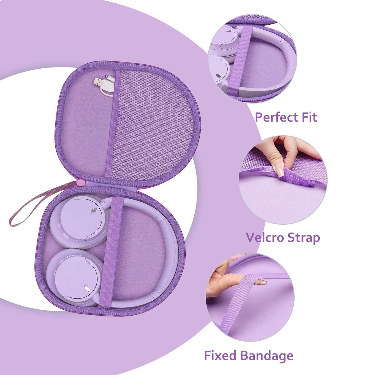 XANAD hard case with JBL Tune 510BT inside view, compact protection for travel