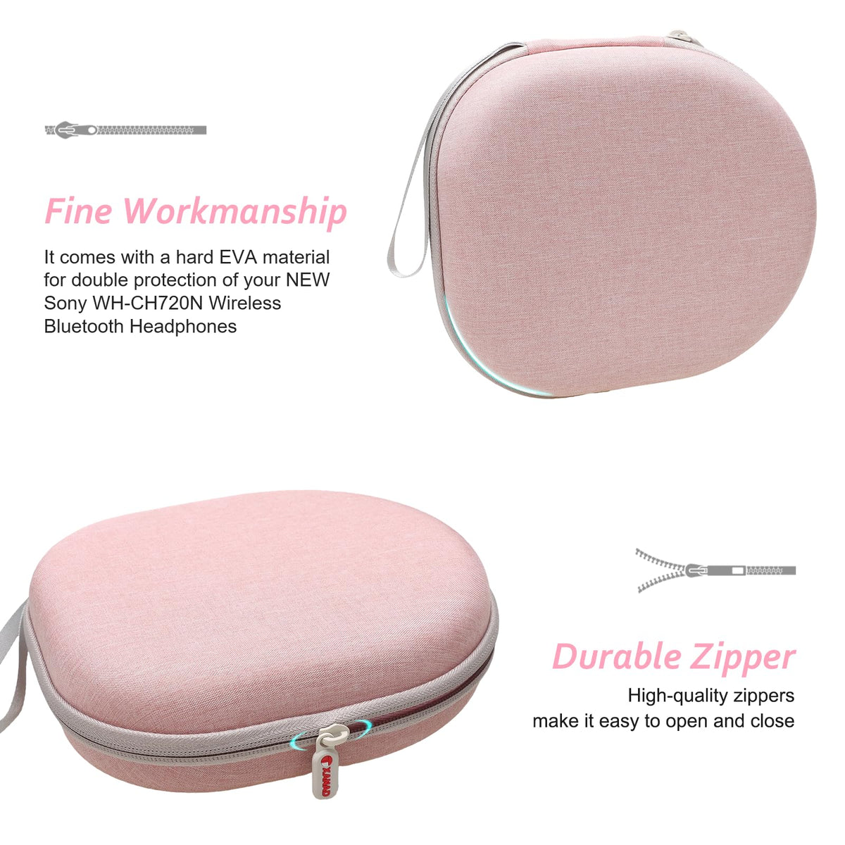 XANAD travel-friendly case designed to protect headphones on trips.
