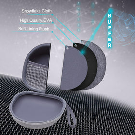 XANAD case interior provides space for headphones and accessories