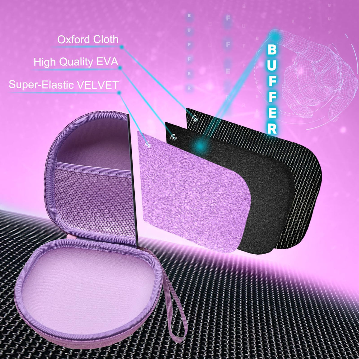 XANAD headphone case color options feature vibrant finishes for personal style.