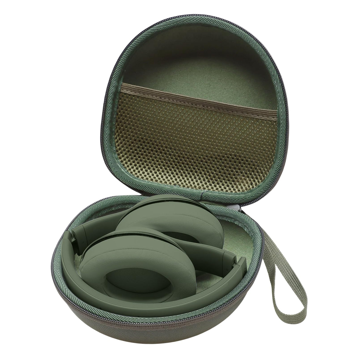 XANAD dark green headphone case with rugged protection and soft-touch finish