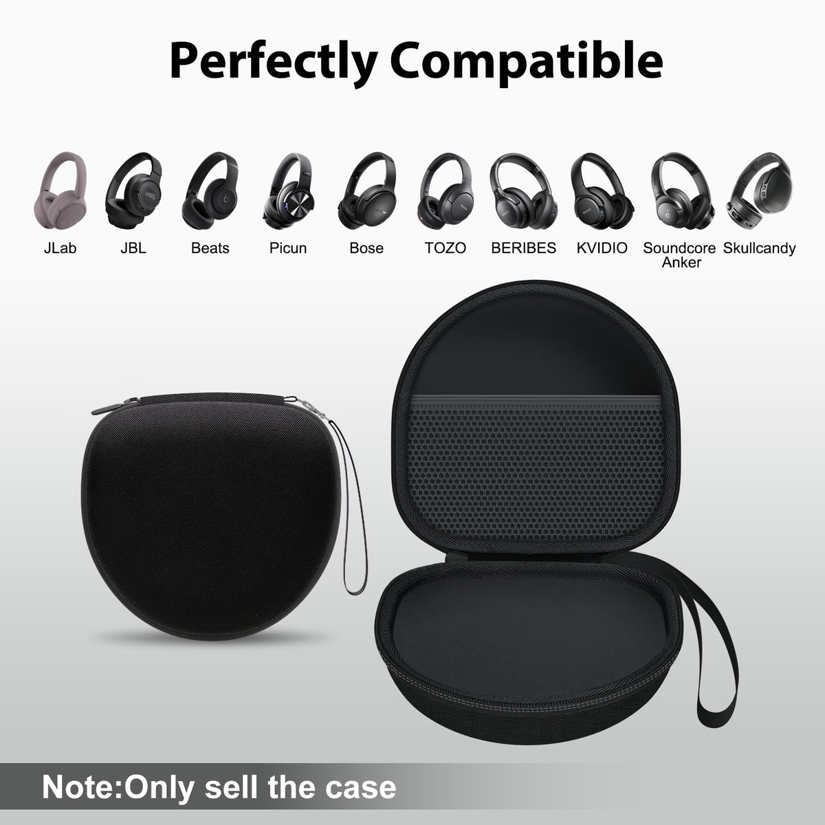 XANAD JLab JBuds Lux ANC case keeps accessories organized.