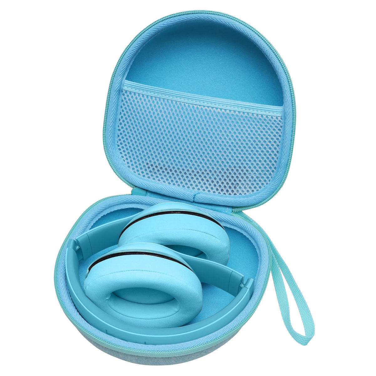 XANAD mint-green headphone case front view showing compact protection for Beats and JBL.