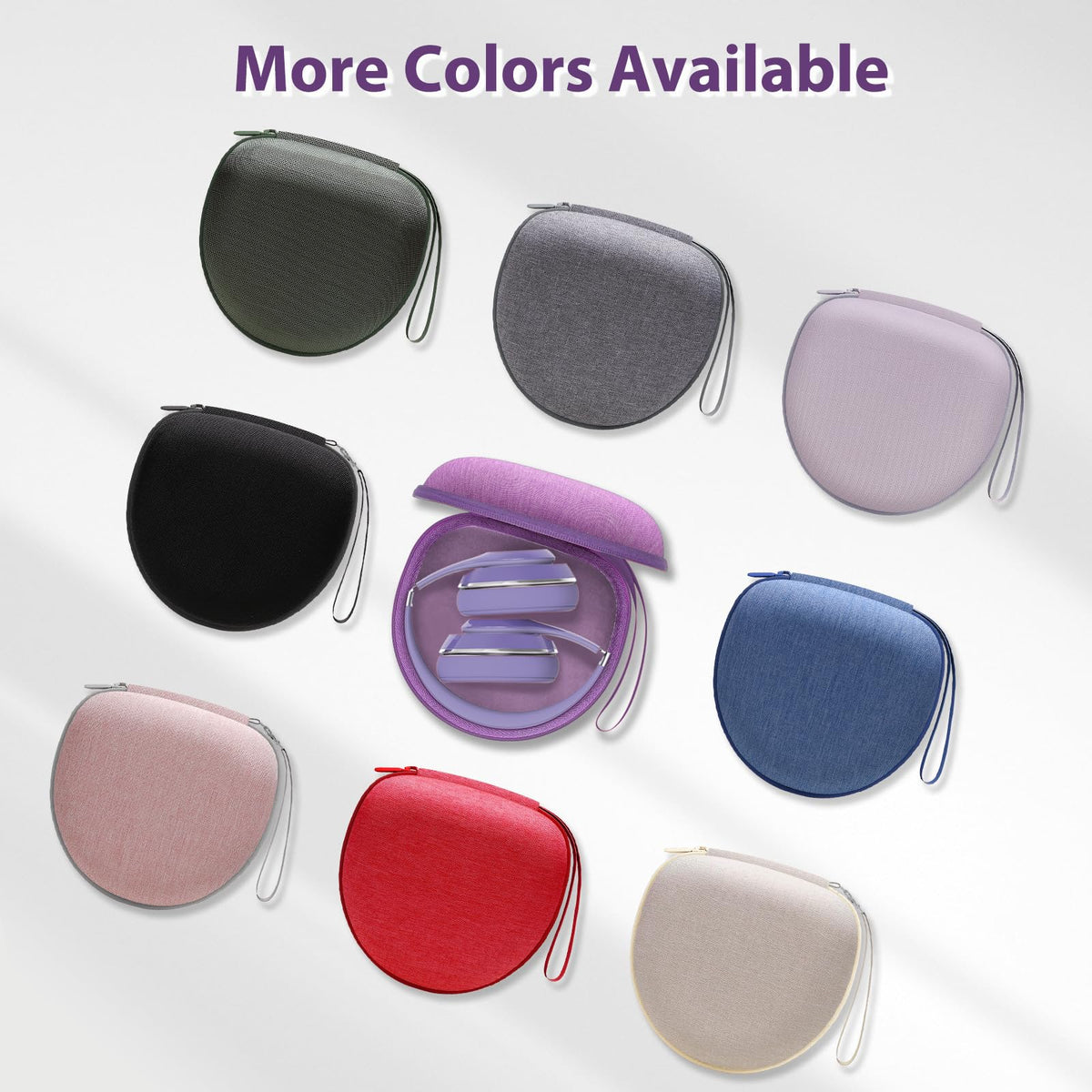 XANAD headphone case open interior reveals space for headphones and cables.