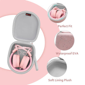 XANAD kids headphones case EVA shell shields against shocks