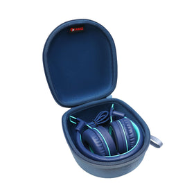 XANAD Kids Headphones Case exterior view showing rugged EVA shell for travel protection