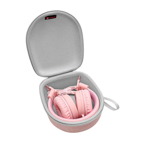 XANAD kids headphones case front view showing durable EVA exterior and logo