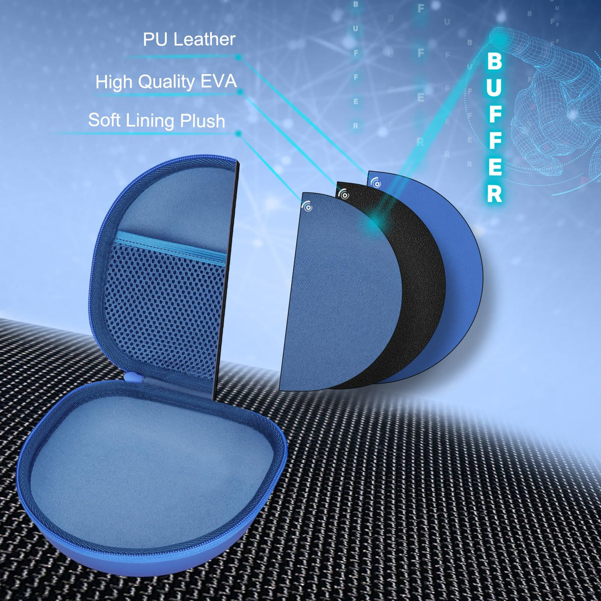 XANAD Pearl Blue case in bag ideal for daily commutes