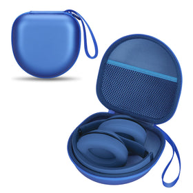 XANAD Pearl Blue headphone case front view showing snug fit for multiple brands